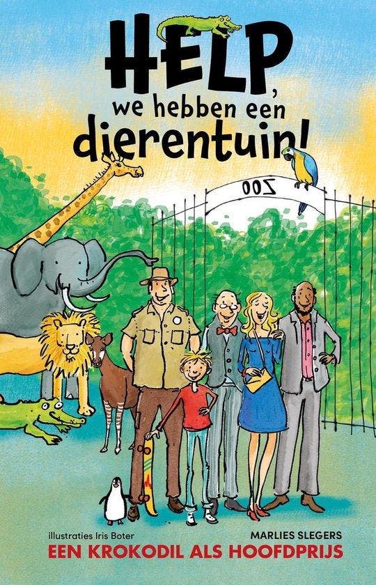 Help, we hebben een dierentuin! - Een krokodil als, Boeken, Kunst en Cultuur | Beeldend, Zo goed als nieuw, Verzenden