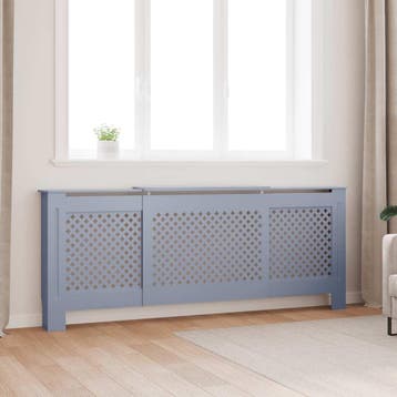 vidaXL Radiatorombouw 205 cm MDF grijs, Verzenden, Nieuw