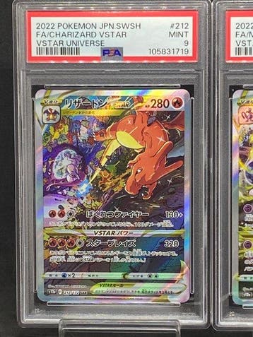 Pokémon - 2 Graded card - Mewtwo, Charizard #221/172 SAR,, Nieuw