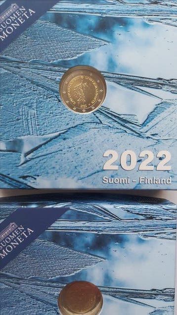 Finland. 2 Euro 2022 Climate Research +  Erasmus