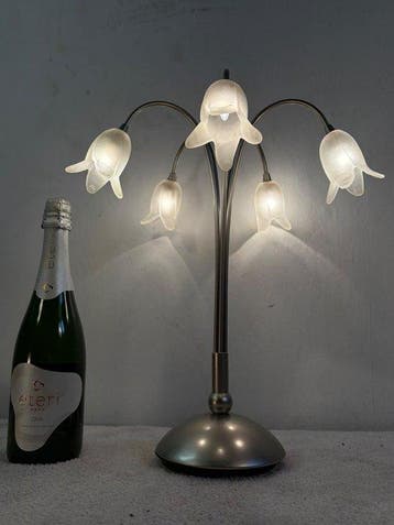 Tafellamp - Metaal, Glas