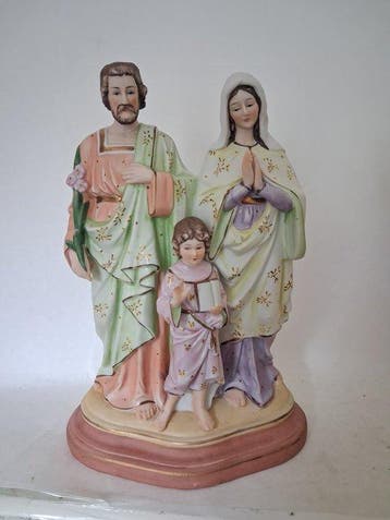 Beeld, Heilige Familie - 31 cm - Porselein, Antiek en Kunst