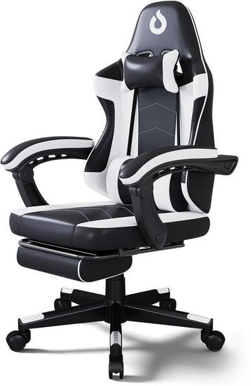 Stane Verstelbare Ergonomische Gamestoel met Voetsteun -, Verzenden, Ergonomisch, Zo goed als nieuw, Bureaustoel