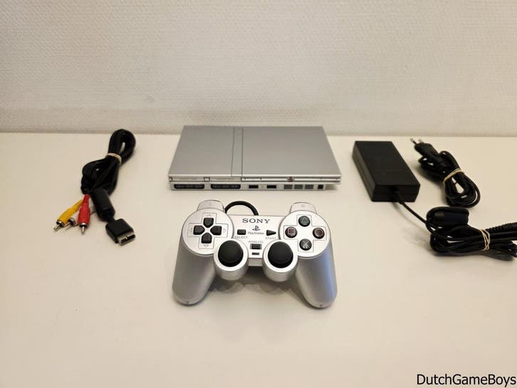 Playstation 2 / PS2 - Console - Slim Satin Silver + Controll, Consoles de jeu & Jeux vidéo, Consoles de jeu | Sony PlayStation 2