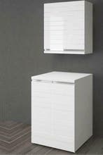 Artes Wasmachine Kast + Bovenkast / Hoogglans Wit, Ophalen of Verzenden, Nieuw