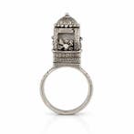 Argent - Bague - Amulette de prière cachée