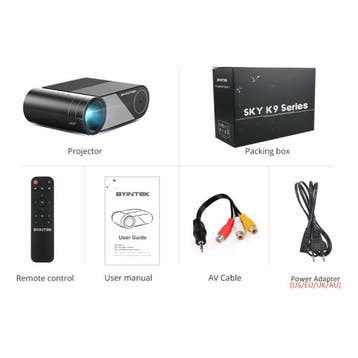 K9 Mini LED Projector met Multiscreen Ondersteuning -, Verzenden, Nieuw