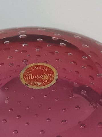 Vide-poche - Murano - Roze fuchsia - Italië - Prachtige