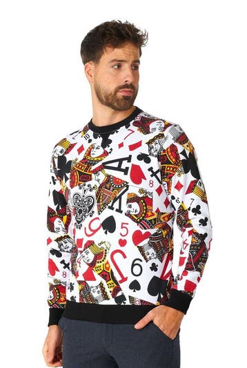 Casino Speelkaarten Trui Heren OppoSuits, Verzenden, Nieuw