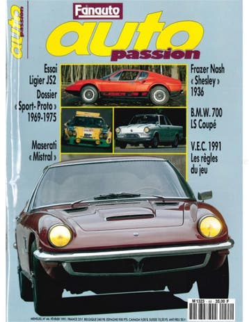 1991 AUTO PASSION TIJDSCHRIFT 44 FRANS