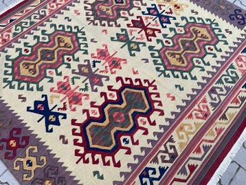 Kilim anatolien - laine non utilisée - tissé à la main -, Huis en Inrichting, Stoffering | Tapijten en Vloerkleden, Nieuw