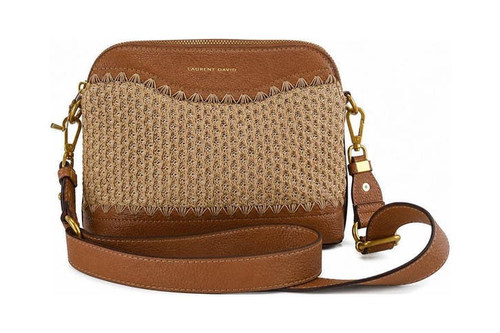 Laurent David Schoudertas Cognac, Handtassen en Accessoires, Tassen | Damestassen, Zo goed als nieuw, Verzenden
