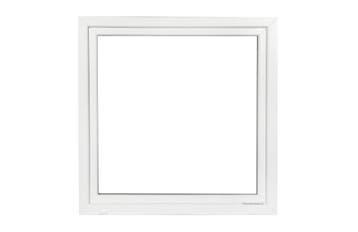 PVC kiep b80xh80 cm Wit, Gevelraam of Ruit, 80 tot 120 cm, 80 tot 120 cm, Nieuw