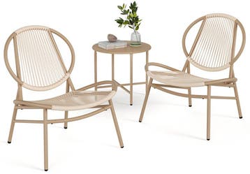 Tuinset voor balkon - bistroset - 3-delig - 2 tuinstoelen, Tuin en Terras, Verzenden, Nieuw