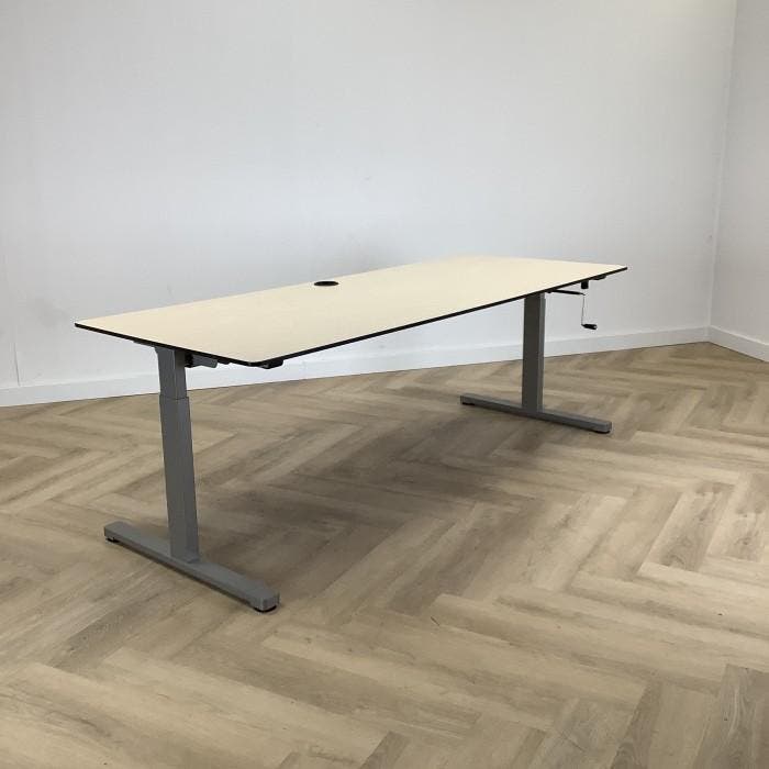 Eromes slingerbureau 200x80 cm, Ahorn - grijs, Huis en Inrichting, Bureaus, Gebruikt