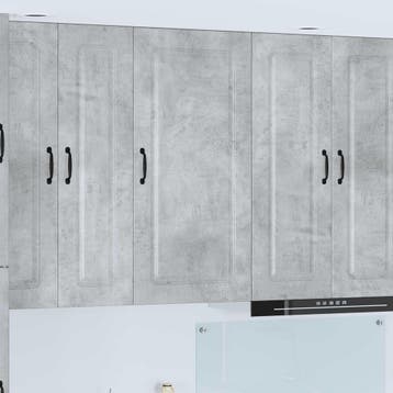 vidaXL Vaatwasserpaneel Kalmar Beton Grijs 50 x 31 x 100 cm, Verzenden