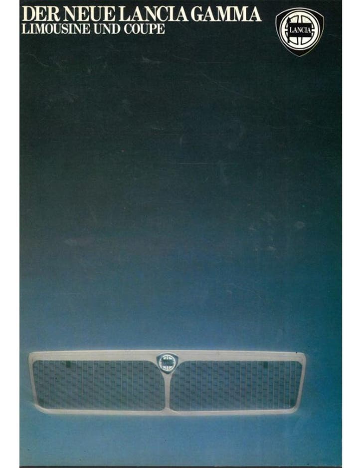 1981 LANCIA GAMMA BROCHURE DUITS, Livres, Autos | Brochures & Magazines, Enlèvement ou Envoi