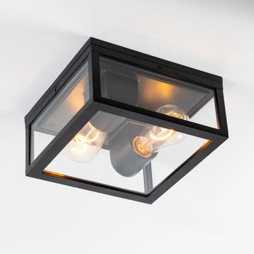 Strak & modern Timothy Plafondlamp Zwart Buitenverlichting, Verzenden, Nieuw