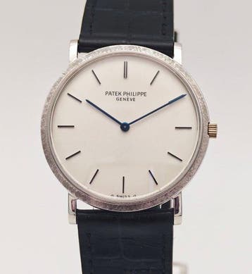 Patek Philippe - Calatrava Fine Textured Bezel 18k White, Handtassen en Accessoires, Horloges | Heren, Nieuw