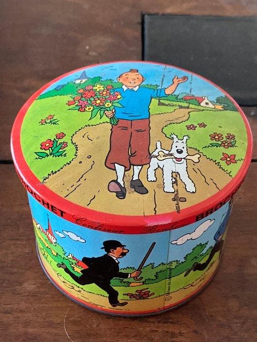 Tintin - 1 Tinnen doos Brochet - Confiseur Bonbons Ontbijt -, Livres, BD | Comics