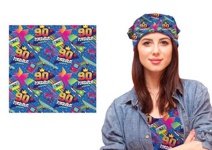 Jaren 90 Sjaal, Hobby en Vrije tijd, Feestartikelen, Nieuw, Verzenden