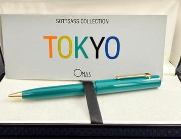 Omas - Tokyo Sotsass Collection Viridian Green - Stylo à, Nieuw