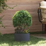 vidaXL Plantenring Antraciet 30 x 30 x 20 cm Koudgewalst, Verzenden, Nieuw