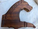 Ornement décoratif - France - Tête de cheval en bois