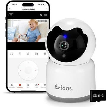 2dekans | Beveiligingscamera Binnen - met Nachtzicht - Wifi, Audio, Tv en Foto, Videobewaking, Ophalen of Verzenden, Nieuw