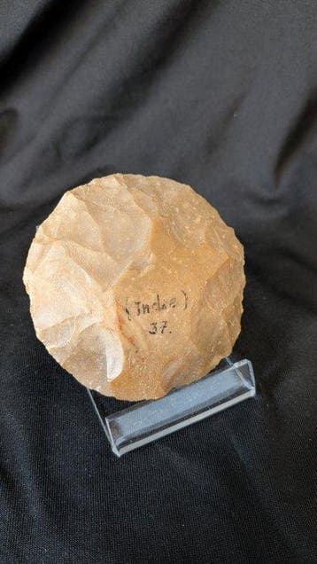 Paleolithisch Vuursteen bifaciaal gereedschap Mousterien