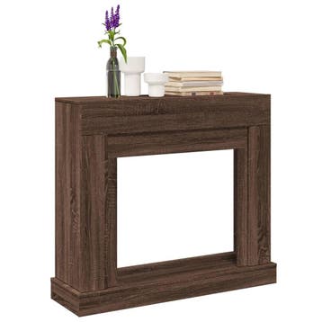 vidaXL Haardombouw 100x30x87,5 cm bewerkt hout bruin, Huis en Inrichting, Kachels, Verzenden, Nieuw