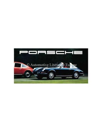 1969 PORSCHE TARGA & COUPÉ BROCHURE DUITS