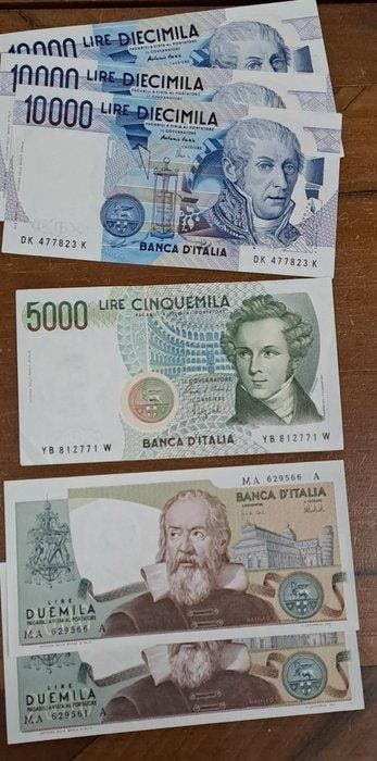 Italië. - 40 Banknotes - Various Dates (Zonder minimumprijs)