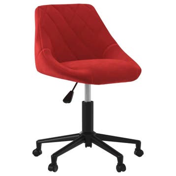 Wijnrode draaistoel op wielen: Tweede kansje, OP = OP, Huis en Inrichting, Stoelen, Verzenden, Zo goed als nieuw, Metaal, Modern