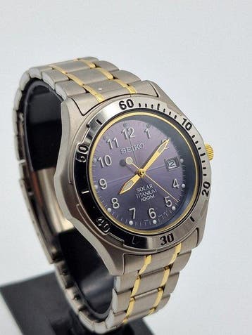 Seiko - Solar titanium - Zonder minimumprijs - Heren -