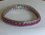 Sans prix de réserve - Bracelet Argent Rubis