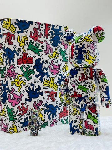 Medicom toy - BE@RBRICK 400% & 100% Keith Haring #1