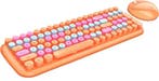 Candy XR Kleur Draadloos Toetsenbord en Muisset - Oranje, Collections, Verzenden
