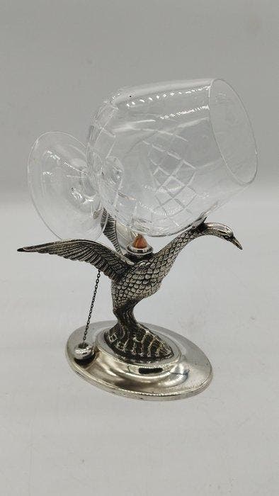 Lampe à huile - Laiton - Lampe à cognacs, Antiquités & Art, Curiosités & Brocante