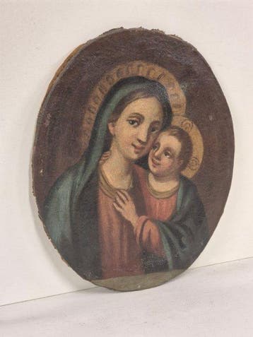 École italienne (XVII) - Madonna con Gesù Bambino
