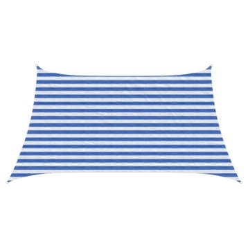 vidaXL Zonneschaduwzeil 3 / 4 x 2 m HDPE Rechthoekig Blauw, Verzenden, Nieuw