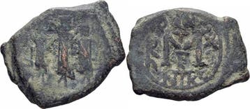 Byzanz Heraclius Æ Follis Nicomedia 625/626 Constantinus..., Verzenden