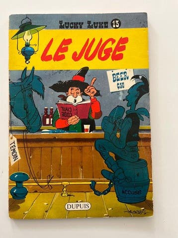 Lucky Luke T13 - Le Juge + flyer - B - 1 Album - EO - 1969, Livres