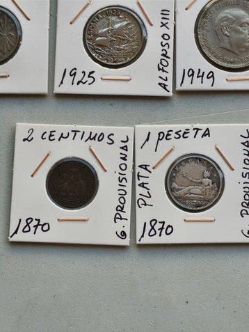 Spanje. Peseta 1870-1999 (Zonder minimumprijs)