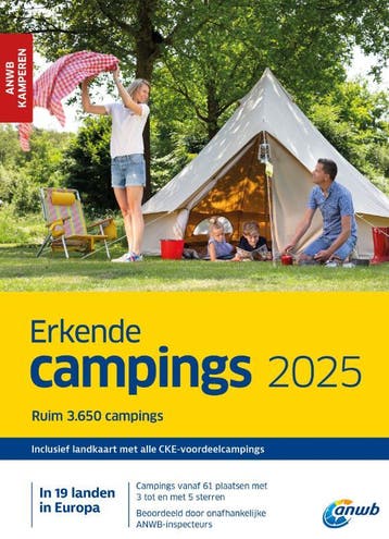Erkende Campings 2025 / ANWB Campinggids 9789018054038, Verzenden
