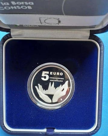 Italie. 5 Euro 2024 CONSOB Proof (Sans prix de réserve)