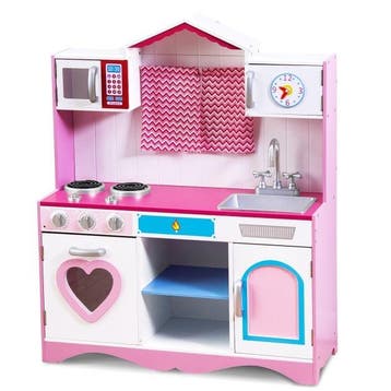 2dekans | Coast Speelkeuken - MDF - 82 x 30 x 101 cm - Roze, Ophalen of Verzenden, Nieuw