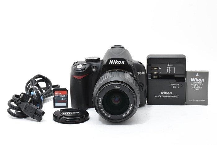 Nikon D3000 CCD Sensor + AF-S NIKKOR 3.5-5.6/18-55mm G, TV, Hi-fi & Vidéo, Appareils photo analogiques