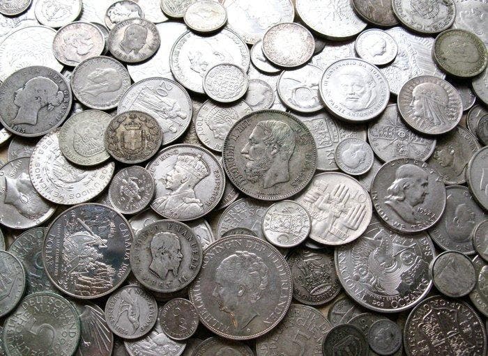 Wereld. 1 Kilo Silver Coins | 19th-20th Century | Worldwide, Timbres & Monnaies, Monnaies | Europe | Monnaies non-euro