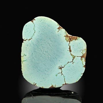 Bijpassend paar Golden Hill Turquoise helften - Hoogte: 3 cm
